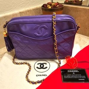 💯 AUTHENTIC BEAUTIFUL VINTAGE CHANEL CAMERA BAG